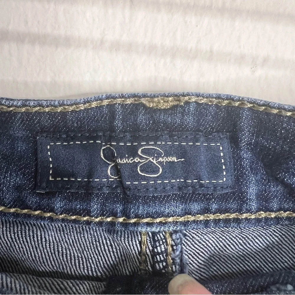 Jessica Simpson High Rise Dark Wash Denim Shorts - Picture 5 of 7